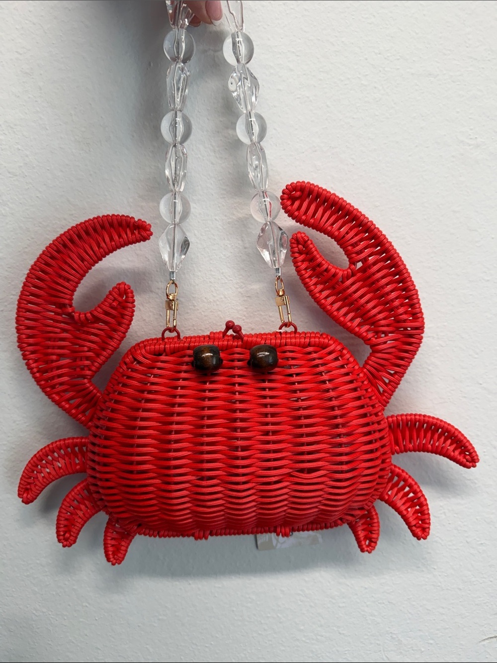Tommy Bahama | Red Crab Wicker Crossbody Beach Resort Statement Bag π¦ - Picture 6 of 11